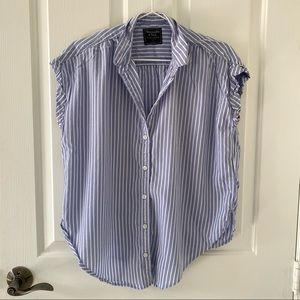 Abercrombie Short Sleeved Collared Striped shirt